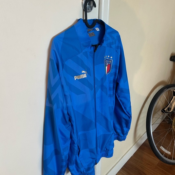 Men’s  Italy Soccer Pregame Warm Up Jacket - Picture 3 of 4